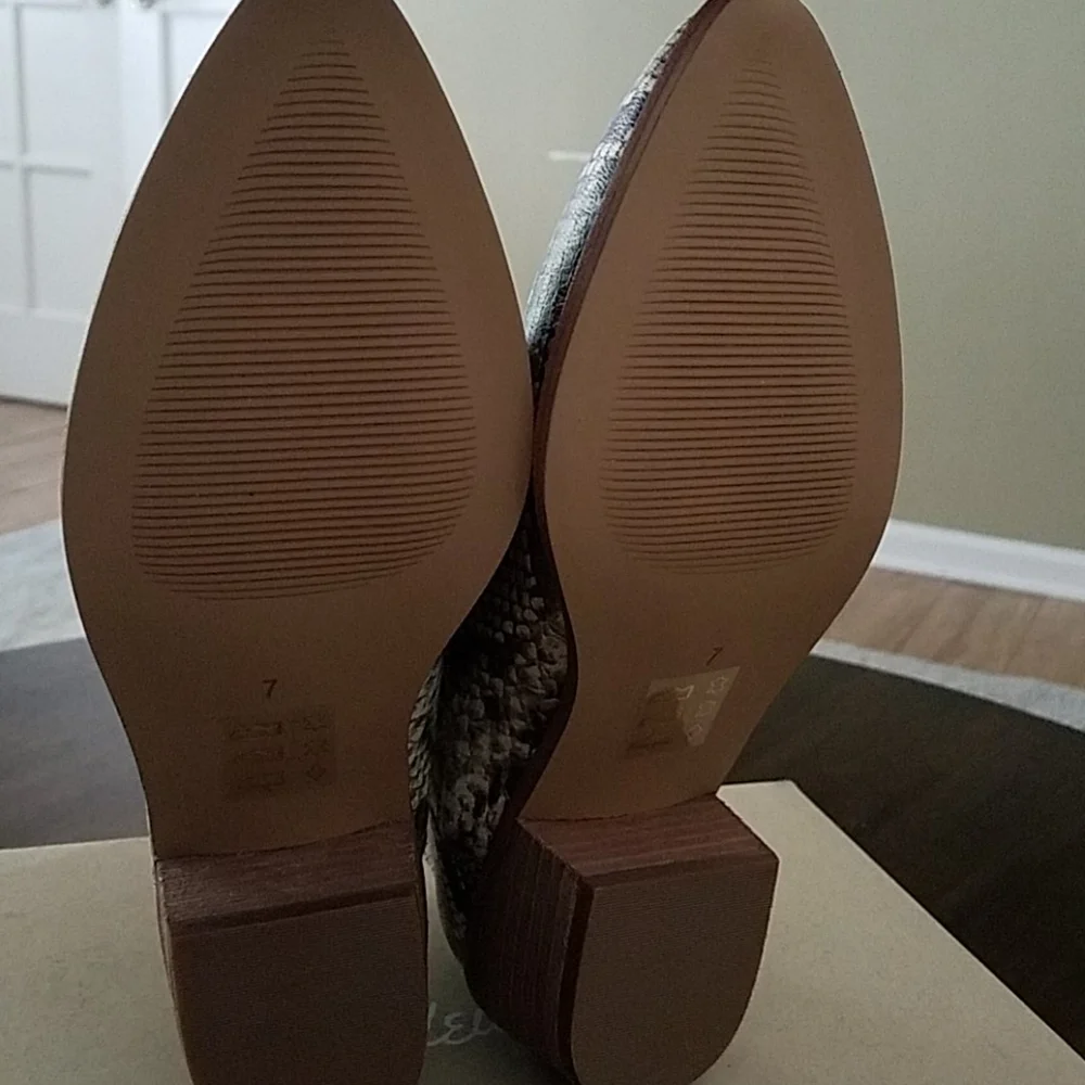 NEW Madewell Embossed Leather Chelsea Snake Print Boot Booties 7